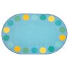 Tranquil Spots Oval Seating Rug - 4' x 6'