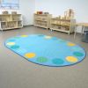 Tranquil Spots Oval Seating Rug - 4' x 6'