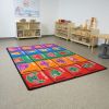 Bilingual Animals Seating Rug - 6' x 9'