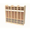 Millhouse Compact Preschool 6-section Locker w/Tubs