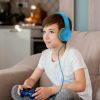 Contixo Single Wired Headphones - Blue