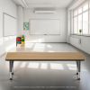 24" x 72" Rectangle T-Molding Activity Table with Adjustable Chunky Legs - Pasadena Oak/Black