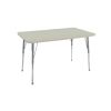 30" x 60" Rectangle La Madera Activity Table with Standard Legs - Sanddrift/Silver