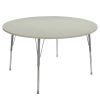 48" Round La Madera Activity Table with Standard Legs - Sanddrift/Silver