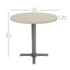 30" Round Cafe Bistro Table - Sand Drift/Silver