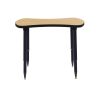 Adapte 25" x 37" Bowtie Thermofused Activity Table with Adjustable Tapered Legs - Maple/Black