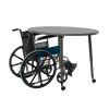 Adapte 30" x 60" Oval Thermofused Activity Table with Adjustable Tapered Legs - Gray/North Sea