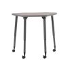Adapte 24" x 36" Petal Thermofused Activity Table with Adjustable Tapered Legs - Gray/North Sea