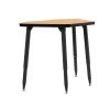 Adapte 24" x 36" Petal Thermofused Activity Table with Adjustable Tapered Legs - Maple/Black