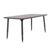 Adapte 30" x 60" Rectangle Thermofused Activity Table with Adjustable Tapered Legs - Gray/North Sea