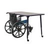Adapte 30" x 60" Rectangle Thermofused Activity Table with Adjustable Tapered Legs - Gray/North Sea