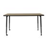 Adapte 30" x 60" Rectangle Thermofused Activity Table with Adjustable Tapered Legs - Pasadena Oak/Black