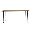 Adapte 30" x 72" Rectangle Activity Table with Adjustable Tapered Legs - Pasadena Oak/Black