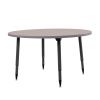 Adapte 48" Round Thermofused Activity Table with Adjustable Tapered Legs - Gray/North Sea