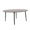Adapte 60" Round Thermofused Activity Table with Adjustable Tapered Legs - Gray/North Sea
