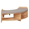 Millhouse™ Low 90º Open Curved Bench with Cushion