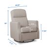 Blair Slim Nursery Glider Swivel Rocker Chair - Taupe