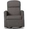 Blair Slim Nursery Glider Swivel Rocker Chair - Charcoal Gray