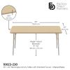30" x 60" Rectangle Activity Table with Standard Legs - Maple/Sand
