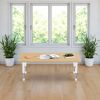 30" x 60" Rectangle Woodgrain Activity Table with Adjustable Chunky Legs - Maple/White