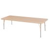 30" x 72" Rectangle La Madera Activity Table with Standard Legs - Maple/Sand