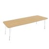 30" x 72" Rectangle La Madera Activity Table with Standard Legs - Maple/White