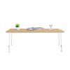 30" x 72" Rectangle La Madera Activity Table with Standard Legs - Maple/White