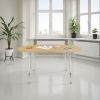 48" Round Activity Table with Standard Legs - Maple/White