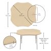 48" x 48" Clover Thermofused Woodgrain Activity Table with Adjustable Standard Legs - Maple/Sand