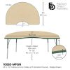 48" x 72" Kidney La Madera Activity Table with Standard Legs - Maple/Green