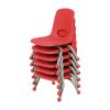 8" Stack Chair with Ball Glides, 6-Piece