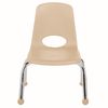 10" Stack Chair with Ball Glides, 6-Piece