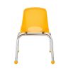 12" Stack Chair with Ball Glides, 6-Pack - Yellow