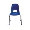 14" Stack Chair with Ball Glides - Blue, Set of 6
