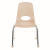 14" Stack Chair with Ball Glides, 6-Pack