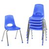 16" Stack Chair with Ball Glides - Set of 6