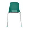 16" Stack Chair with Ball Glides - Set of 6 - Green