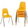 16" Stack Chair with Ball Glides - Set of 6 - Yellow