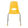 16" Stack Chair with Ball Glides - Set of 6 - Yellow