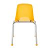 16" Stack Chair with Ball Glides - Set of 6 - Yellow
