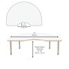48" x 72" Kidney Dry-Erase Activity Table with Adjustable Chunky Legs - Whiteboard/Sand
