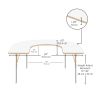 60" x 66" Horseshoe Dry-Erase Activity Table with Adjustable Standard Swivel Glide Legs - Whiteboard/Sand