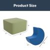 Huddle Hub Table and Ottoman Set- Woodland