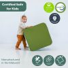Huddle Hub Table and Ottoman Set- Woodland