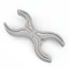 Children's Factory® PlayPanels® Double Claw Connector - Set of 12- Gray
