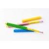Textured Silicone Pencil Fidget Grip - 4 Sleeves and 2 Pencils