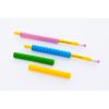 Textured Silicone Pencil Fidget Grip - 4 Sleeves and 2 Pencils
