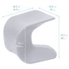 14" Wave Stool 2 Pack - Light Grey