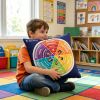 Weighted Emotions Wheel Pillow 16" English/Spanish Expressions - 3lbs