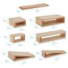 Wooden Hollow Blocks 18-Piece Set - Natural